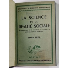 LA SCIENCE DE LA REALITE SOCIALE-DEMETRE GUSTI 1941