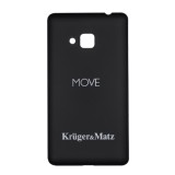 Husa spate pentru smartphone Kruger&amp;Matz Move, protectie slim neagra