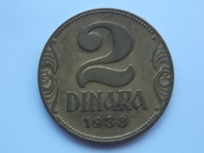 2 DINARI 1938 IUGOSLAVIA foto