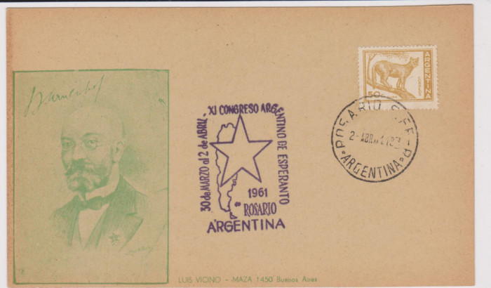 Argentina 1961 , Esperanto Congress Rosario