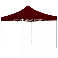 vidaXL Cort de petrecere pliabil profesional, ro?u vin, 3x3m, aluminiu foto