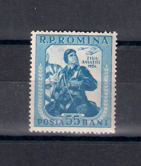 ROMANIA 1954 - ZIUA AVIATIEI - LP 372 foto