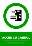 Semn pentru acces cu cardul scaneaza cardul pentru acces