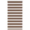 VidaXL Jaluzea tip zebra maro lățime țesătură 80,9 cm poliester