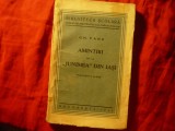 Gh.Panu - Amintiri de la Junimea din Iasi - Ed 1935 , 111 pag