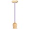 Pendul tavan soclu e27 lemn - violet