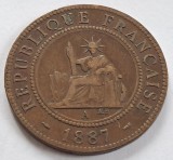 Indochina Franceza, 1 Cent 1887, Asia