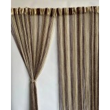 Cumpara ieftin Perdea franjuri maro,ivoire, cream, COL6