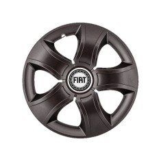 Set 4 Capace Roti 14 inchi (R14) Bis Negru, Compatibile Cu Fiat