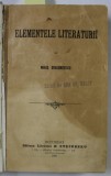DEDICATIA LUI MIHAIL DRAGOMIRESCU PENTRU SPIRU C. HARET , PE VOLUMUL &#039; ELEMENTELE LITERATURII &#039; , 1902