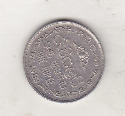 bnk mnd Sri Lanka 1 rupie 1982 foto