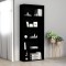 Gossi biblioteca cu 5 rafturi, negru, 80x30x189 cm, lemn prelucrat