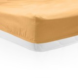 Cearceaf de pat cu elastic Heinner 180x200 cm, 100% Bumbac, Galben Pal