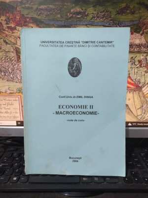 Emil Dinga, Economie II. Macroeconomie, note de curs, București 2004, 200 foto
