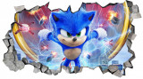 Cumpara ieftin Sticker decorativ, Ariciul Sonic, Albastru, 90 cm, 8720ST-1, Oem
