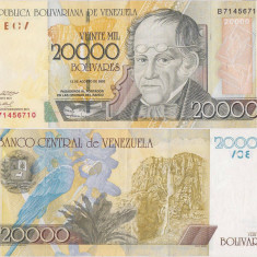 2002 (13 VIII), 20,000 Bolívares (P-86b) - Venezuela - stare XF