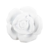 Cumpara ieftin Set 2 butoni mobilier ceramica alba Floare &Oslash; 4x3 cm
