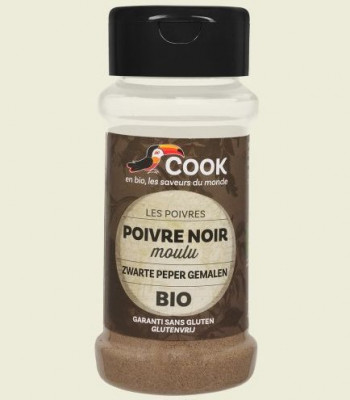 Piper negru macinat bio 45g Cook foto