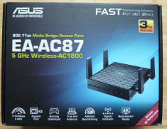 Access Point wireless Asus EA-AC87 Wireless AC1800 Media Bridge, 802.11ac, nou! foto