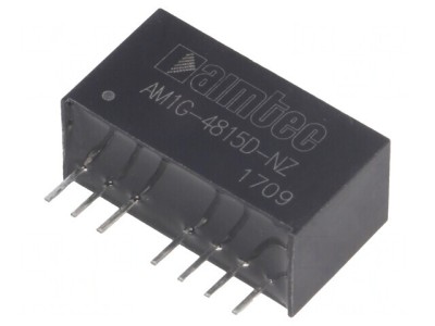Convertor DC/DC 1W 36-75V la 15V/-15V SIP8 foto