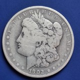 1 MORGAN DOLAR SUA 1902 , 1 MORGAN DOLLAR USA 1902 - starea din poze