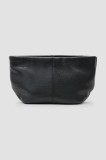 AllSaints borsetă de piele HEX GRAIN culoarea negru, W127XC