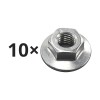 Set 10 Nut cap Audi A1, A3, A4, A5, A6, A8, Q3, Q4 E-Tron, Q5, Q7, Q8, Seat Alhambra, Exeo, Ibiza, Leon, Toledo, Skoda Fabia, Octavia, Rapid, VW Amar
