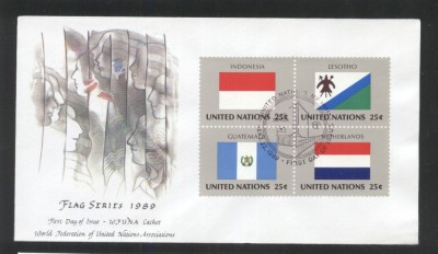 UN New York 1989 Flags FDC UN.066 foto