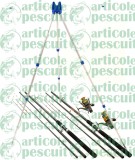 Kit Complet 3.9m Pescuit Feeder 2 Lansete 2 Mulinete 9 Rulm Si Tripod 4 Posturi