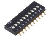 Comutator DIP-SWITCH 10 sec&Aring;&pound;iuni ON-OFF 25mA/24VDC