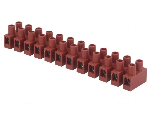 Regletă conexiuni terminal şurub 6mm2 400V 12 piste