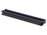 Adaptor IDC pentru cablu-bandă 1,27mm, 50 pini, negru