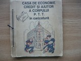 CASA DE ECONOMIE, CREDIT SI AJUTOR A CORPULUI P.T.T. IN CARICATURA - 1936