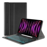 Husa cu Tastatura pentru iPad Pro 12.9 (2018/2020/2021/2022) /&nbsp;Air 13 (2024) - Techsuit CozyTab Case - Black