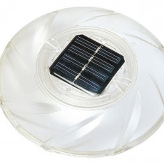Lampa solara pentru curte sau gradina, iluminata LED, rezistenta la apa, diametru 18cm