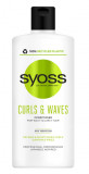 Balsam Syoss Curls&amp;Waves pentru par ondulat, 440 ml