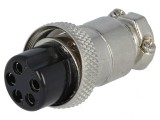 Mufă Microfon Mamă 5 PIN Cablu Drept 6mm