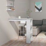 VidaXL Masă bar de perete gri beton 102x45x103,5 cm lemn compozit