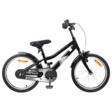 vidaXL Bicicletă pentru Copii 18 Inci pentru 5-7 ani Negru 42009380