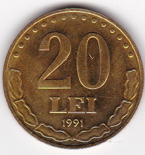 Romania 20 lei 1991