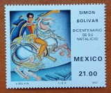 MEXIC-&#039;&#039;Omagiu SIMON-BOLIVAR&#039;&#039;- 1-TIMBRU.-MNH NESTAMP. -Calitate EXTRA