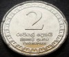 Moneda exotica 2 RUPII / RUPEES - SRI LANKA, anul 2017 * cod 2948 = UNC, Asia