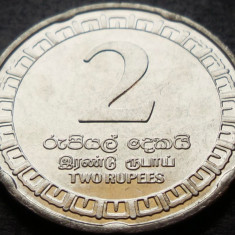Moneda exotica 2 RUPII / RUPEES - SRI LANKA, anul 2017 * cod 2948 = UNC