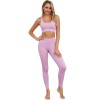 Set Fitness Dama SofiaCONCEPT&reg; Roz, Push Up, Modelator, 2 Piese (L) - Colanti Talie Inalta, Yoga, Antrenament - Poliester &amp; Spandex