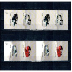 Islanda 2013 - Mașini de epoca, serie timbre autocolant in carnet