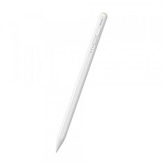 Touch Pen Baseus Smooth Writing 2 Series pentru Apple iPad, Versiune Wireless Led Activ, Alb SXBC060402