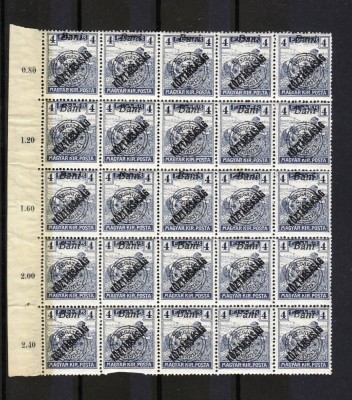 Romania 1919 Emisiunea Cluj Bloc 25 t. MNH foto