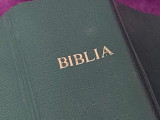 Biblie vecheSfanta scriptura,Vechiului si noului testament,vinil verde,IMPECABIL
