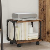 vidaXL Suport pentru imprimantă Lemn Vechi 41 x 28 x 33.5 cm 882989