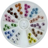 Strasuri decorative, set - rotund, 5 mm, INGINAILS